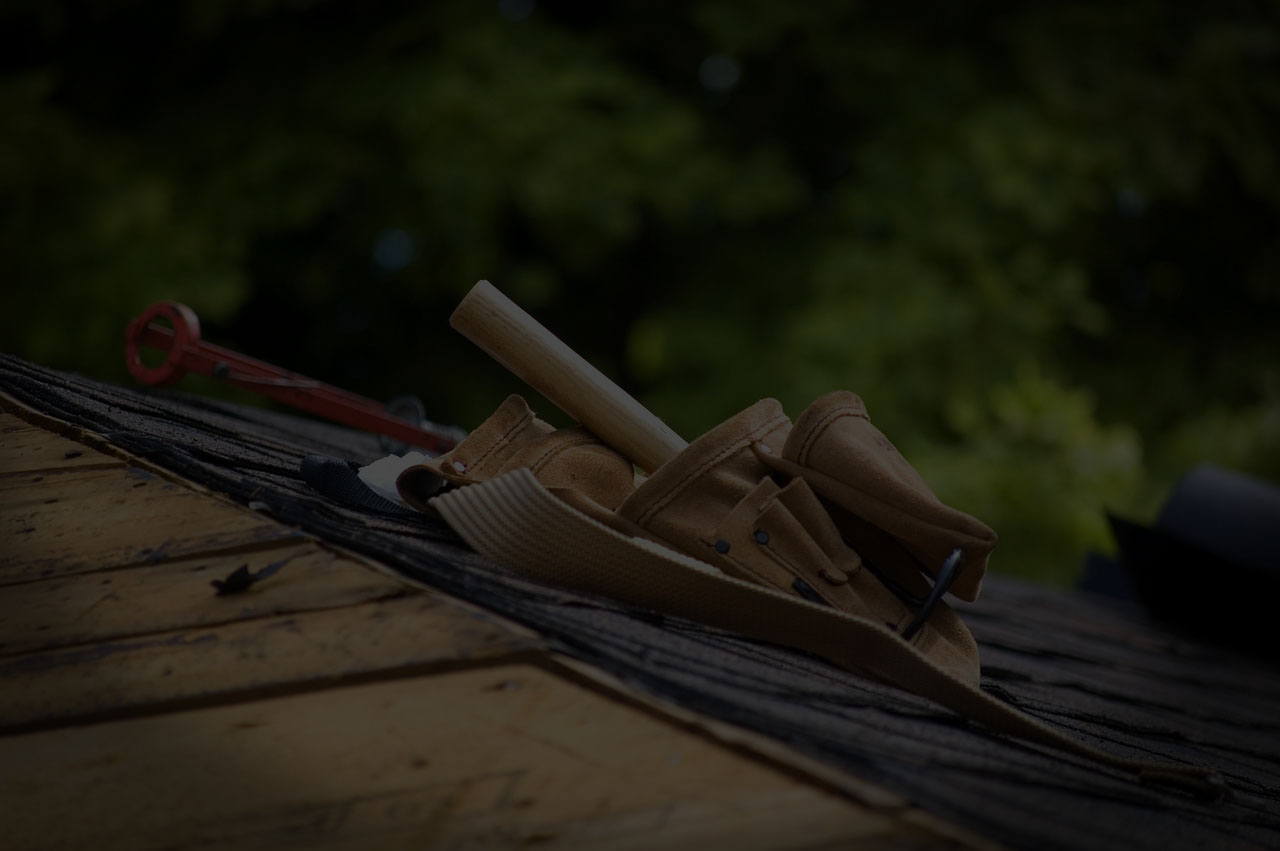 Tool Belt on Top of Roof